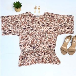 World Market Floral Boho Top